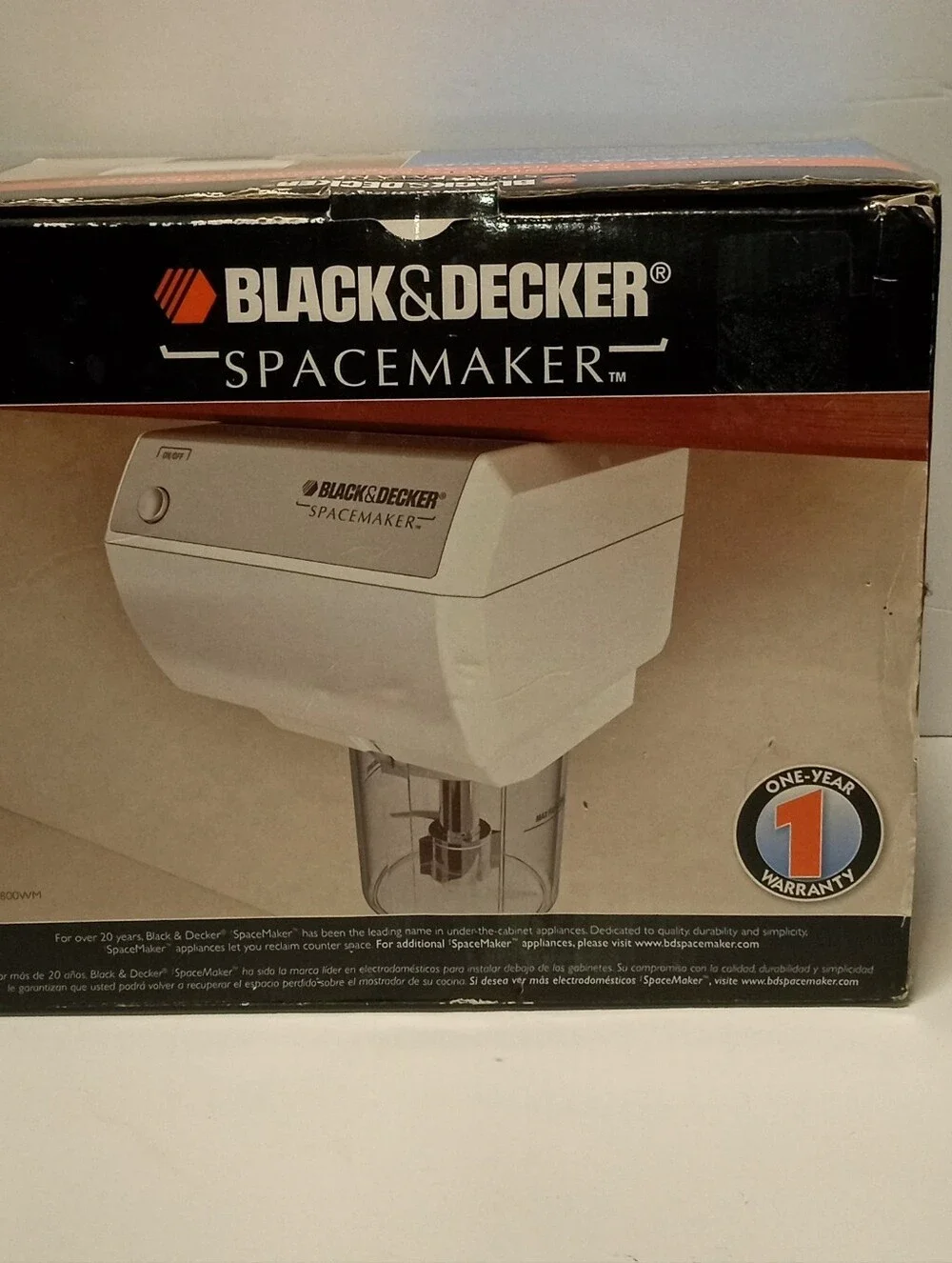 BLACK & DECKER Spacemaker CG800WM Under-Cabinet Grinder/Chopper White 4oz